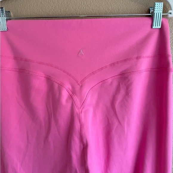 Vitality Plus Size Pink Booty Lifting Athletic Barbiecore Leggings K - Picture 3 of 4